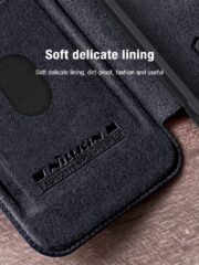 NILLKIN Qin Pro Series for Samsung Galaxy S24 FE Case with Card Slots Leather Phone Cover by The Case Factory