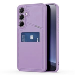 DUX DUCIS Rafi II Series For Samsung Galaxy S25+ Magnetic Case Leather Back Cover with RFID Blocking Card Slots Purple Pink Samsung Galaxy S25+ by The Case Factory