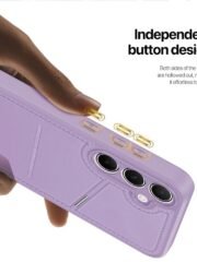 DUX DUCIS Rafi II Series For Samsung Galaxy S25+ Magnetic Case Leather Back Cover with RFID Blocking Card Slots by The Case Factory