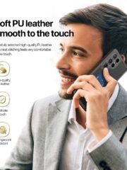 DUX DUCIS Rafi II Series For Samsung Galaxy S25 Ultra Magnetic Case Leather Back Cover with RFID Blocking Card Slots by The Case Factory