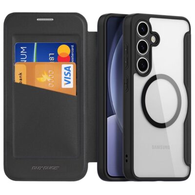 DUX DUCIS Skin X Pro Series For Samsung Galaxy S25 Leather Case Flip Cover | Compatible with MagSafe by The Case Factory