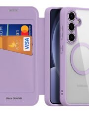 DUX DUCIS Skin X Pro Series For Samsung Galaxy S25+ Leather Case Flip Cover | Magnetic Support by The Case Factory
