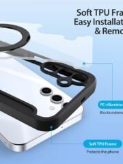 DUX DUCIS Skin X Pro Series For Samsung Galaxy S25 Leather Case Rotary Kickstand Cover | Compatible with MagSafe by The Case Factory