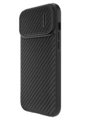 NILLKIN For iPhone 14 Pro Max Carbon Fiber Phone Case Slide Camera Protection Cover | Compatible with MagSafe by The Case Factory