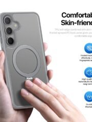 DUX DUCIS Yind Series PC For Samsung Galaxy S25 Case TPU Phone Cover | Compatible with MagSafe with Kickstand by The Case Factory