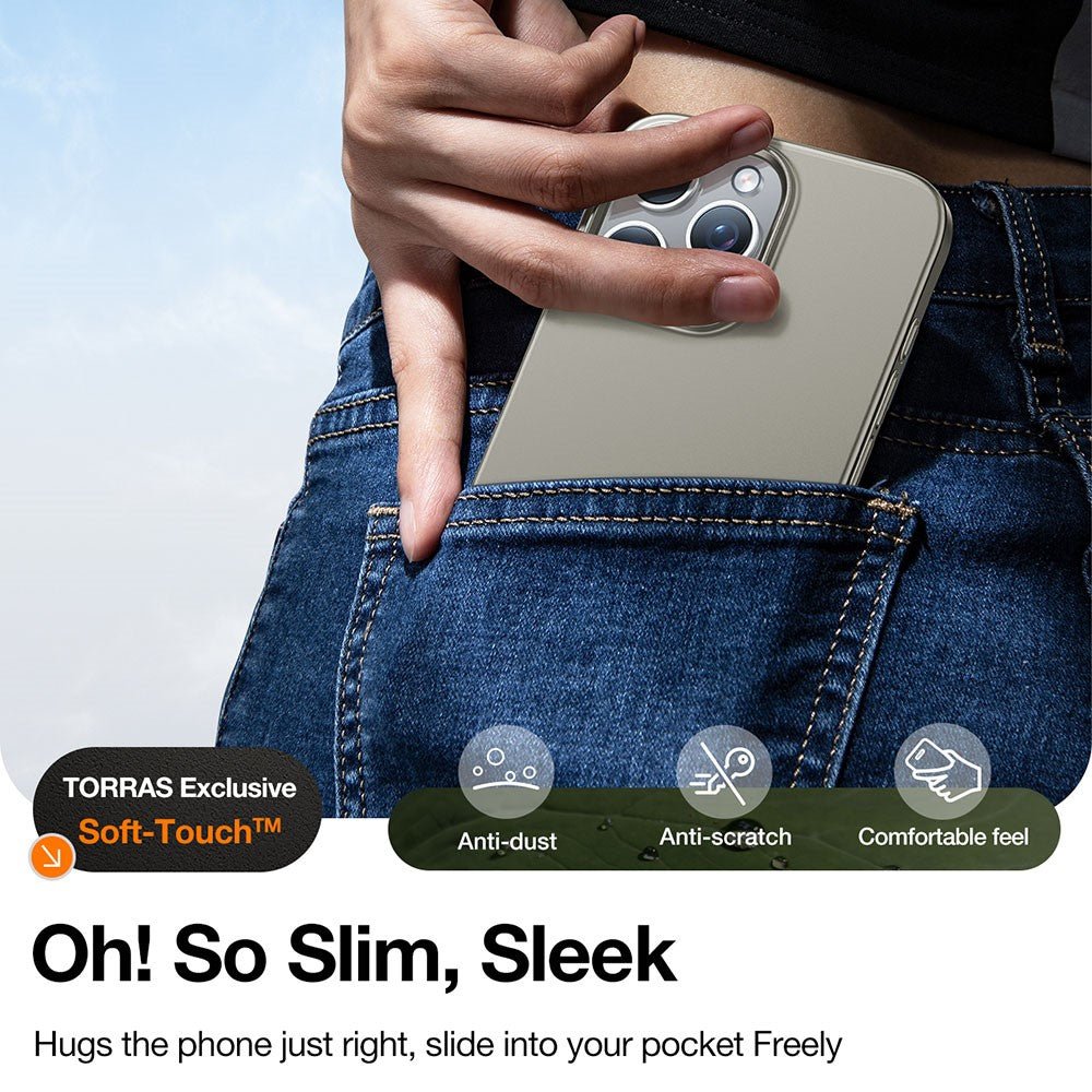 TORRAS Slimfit Mag Series For iPhone 16 Pro Case Shockproof Phone Cover | Compatible with MagSafe by The Case Factory