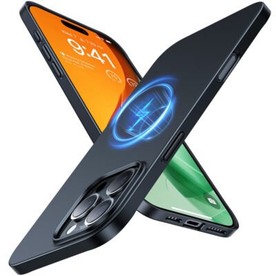 TORRAS Slimfit Mag Series For iPhone 16 Pro Max Case Shockproof Phone Cover | Compatible with MagSafe Black iPhone 16 Pro Max by The Case Factory