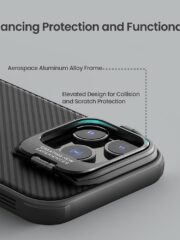 NILLKIN Camshield Prop Magnetic Series for iPhone 16 Pro Max Case Phone Cover with Lens Frame | Compatible with MagSafe by The Case Factory