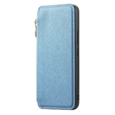 CASENEO For Samsung Galaxy S25 Ultra Magnetic Case Detachable Zipper Wallet Cross Texture Leather Phone Cover by The Case Factory
