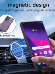 CASENEO MW-03 For Samsung Galaxy S25 Ultra Magnetic Case Detachable Zipper Wallet Leather Phone Cover by The Case Factory