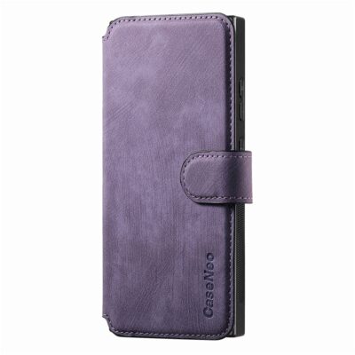 CASENEO MW-03 For Samsung Galaxy S25 Ultra Magnetic Case Detachable Zipper Wallet Leather Phone Cover by The Case Factory