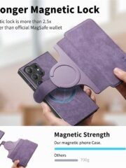 CASENEO MW-03 For Samsung Galaxy S25 Ultra Magnetic Case Detachable Zipper Wallet Leather Phone Cover by The Case Factory