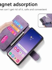 CASENEO For Samsung Galaxy S25 Magnetic Case Detachable Wallet Leather Phone Cover by The Case Factory