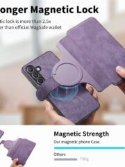 CASENEO For Samsung Galaxy S25 Magnetic Case Detachable Wallet Leather Phone Cover by The Case Factory