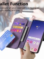 CASENEO For Samsung Galaxy S25 Magnetic Case Detachable Wallet Leather Phone Cover by The Case Factory