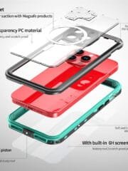 REDPEPPER Dot+ Series For iPhone 15 Pro Max Case IP68 Waterproof Clear Phone Cover | Compatible with MagSafe by The Case Factory