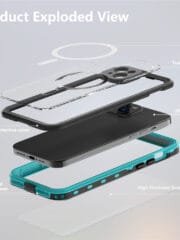 REDPEPPER Dot+ Series For iPhone 15 Phone Case IP68 Waterproof Clear Phone Cover | Compatible with MagSafe by The Case Factory