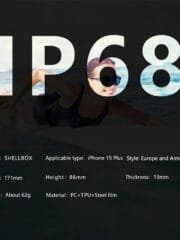 REDPEPPER Dot+ Series For iPhone 15 Phone Case IP68 Waterproof Clear Phone Cover | Compatible with MagSafe by The Case Factory