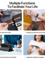 DUX DUCIS Lawa Series For Samsung Galaxy S25 Case Detachable Zipper Wallet Magnetic Cowhide Leather Cover by The Case Factory