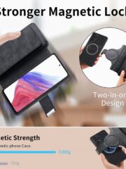 CASENEO MW-02 For Samsung Galaxy S25+ Magnetic Case Detachable Leather Wallet Phone Cover by The Case Factory