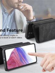 CASENEO MW-02 For Samsung Galaxy S25+ Magnetic Case Detachable Leather Wallet Phone Cover by The Case Factory