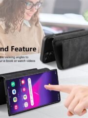 CASENEO MW-02 For Samsung Galaxy S25 Ultra Magnetic Case Detachable Zipper Wallet Leather Phone Cover by The Case Factory