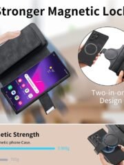 CASENEO MW-02 For Samsung Galaxy S25 Ultra Magnetic Case Detachable Zipper Wallet Leather Phone Cover by The Case Factory