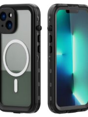 REDPEPPER Dot+ Series For iPhone 14 Plus Case IP68 Waterproof Clear Phone Cover | Compatible with MagSafe Black iPhone 14 Plus by The Case Factory