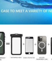 REDPEPPER Dot+ Series For iPhone 14 Plus Case IP68 Waterproof Clear Phone Cover | Compatible with MagSafe by The Case Factory