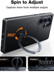 TORRAS Ostand Q3 Spin Series For Samsung Galaxy S25 Ultra Case Rotating Kickstand Phone Cover | Compatible with MagSafe by The Case Factory