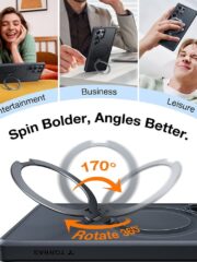 TORRAS Ostand Q3 Spin Series For Samsung Galaxy S25 Ultra Case Rotating Kickstand Phone Cover | Compatible with MagSafe by The Case Factory