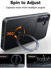 TORRAS Ostand Q3 Spin Series For Samsung Galaxy S25+ Case Rotating Kickstand Phone Cover | Compatible with MagSafe by The Case Factory