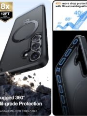 TORRAS Ostand Q3 Spin Series For Samsung Galaxy S25+ Case Rotating Kickstand Phone Cover | Compatible with MagSafe by The Case Factory