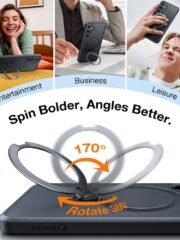 TORRAS Ostand Q3 Spin Series For Samsung Galaxy S25+ Case Rotating Kickstand Phone Cover | Compatible with MagSafe by The Case Factory