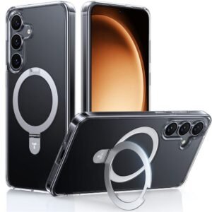 TORRAS Ostand Q1 Guardian Series for Samsung Galaxy S25+ Case Kickstand Phone Cover | Compatible with MagSafe Transparent Samsung Galaxy S25+ by The Case Factory