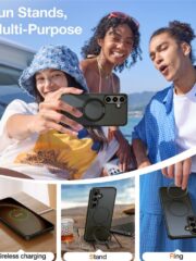 TORRAS Ostand Q1 Guardian Series for Samsung Galaxy S25 Case Kickstand Phone Cover | Compatible with MagSafe by The Case Factory