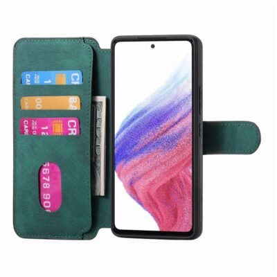 CASENEO MW-03 For Samsung Galaxy S24 FE Magnetic Case with Detachable Wallet Leather Phone Cover by The Case Factory