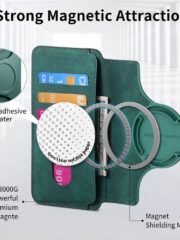 CASENEO MW-03 For Samsung Galaxy S24 FE Magnetic Case with Detachable Wallet Leather Phone Cover by The Case Factory