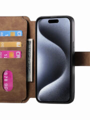 CASENEO MW-03 For iPhone 14 Pro Case Magnetic Detachable Wallet Leather Flip Phone Cover by The Case Factory