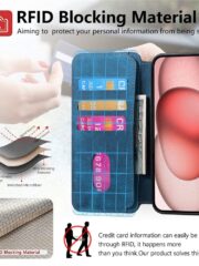 CASENEO MW-03 For iPhone 14 Case Magnetic Detachable Wallet Leather Flip Phone Cover by The Case Factory