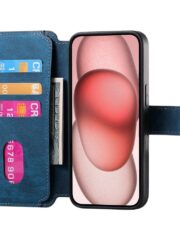 CASENEO MW-03 For iPhone 14 Case Magnetic Detachable Wallet Leather Flip Phone Cover by The Case Factory