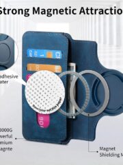 CASENEO MW-03 For iPhone 14 Case Magnetic Detachable Wallet Leather Flip Phone Cover by The Case Factory