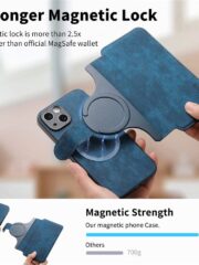 CASENEO MW-03 For iPhone 14 Case Magnetic Detachable Wallet Leather Flip Phone Cover by The Case Factory