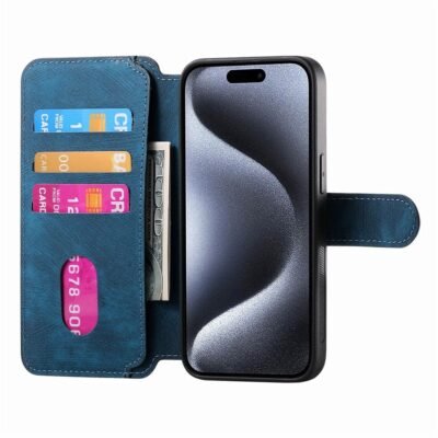 CASENEO MW-03 For iPhone 14 Pro Max Case Magnetic Detachable Wallet Leather Flip Phone Cover by The Case Factory