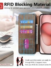 CASENEO MW-03 For iPhone 14 Plus Case Magnetic Detachable Wallet Leather Flip Phone Cover by The Case Factory