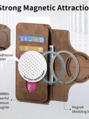 CASENEO MW-03 For iPhone 14 Plus Case Magnetic Detachable Wallet Leather Flip Phone Cover by The Case Factory