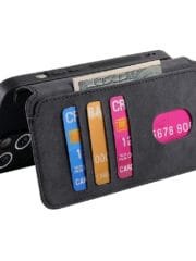 CASENEO MW-03 For iPhone 15 Plus Case Magnetic Detachable Wallet Leather Flip Phone Cover by The Case Factory