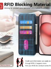 CASENEO MW-03 For iPhone 13 Case Magnetic Detachable Wallet Leather Flip Phone Cover by The Case Factory