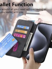 CASENEO MW-03 For iPhone 13 Pro Case Magnetic Detachable Wallet Leather Flip Phone Cover by The Case Factory
