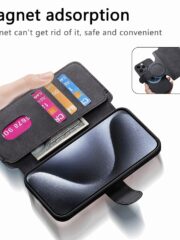 CASENEO MW-03 For iPhone 13 Pro Case Magnetic Detachable Wallet Leather Flip Phone Cover by The Case Factory